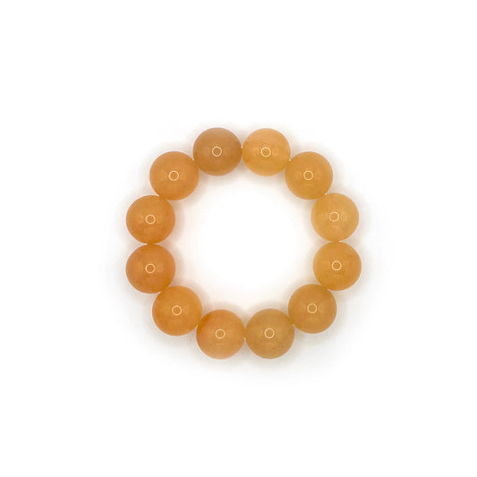 Orange Soda Colored Mochi Donut Adjustable Bracelet