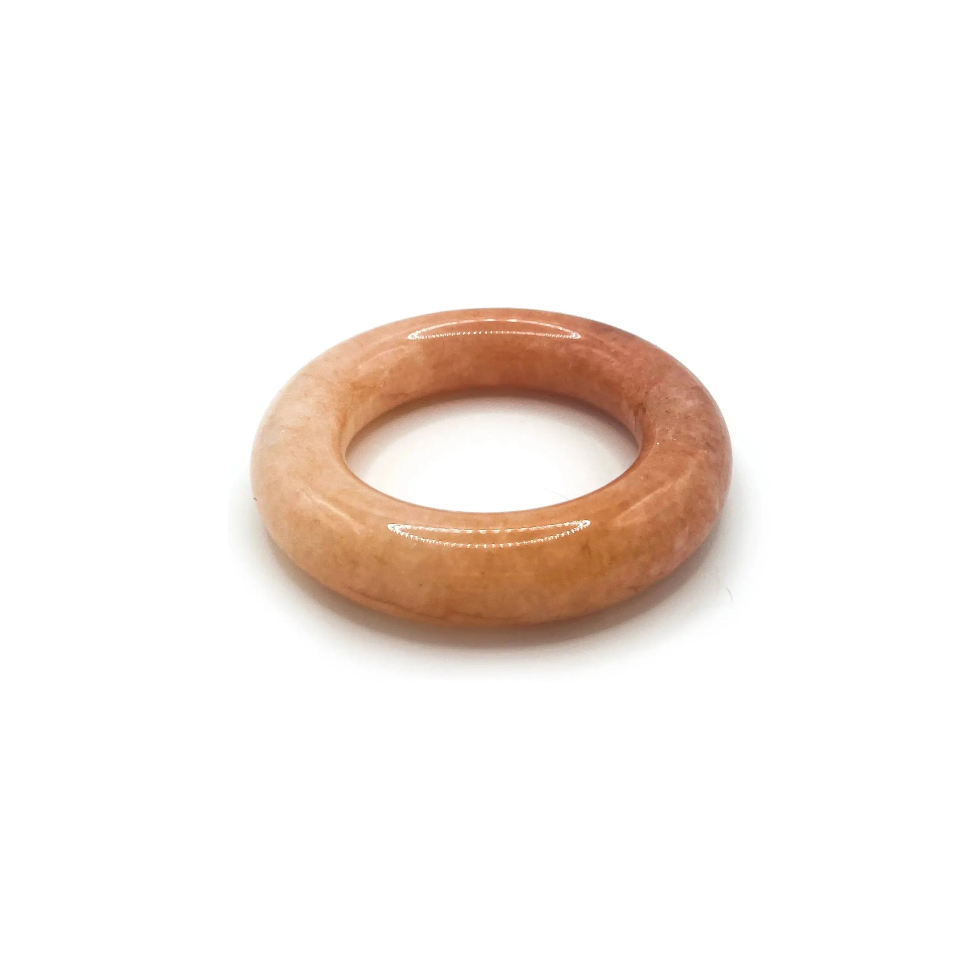 Gradient Orange to Pink Donut Bangle Bracelet