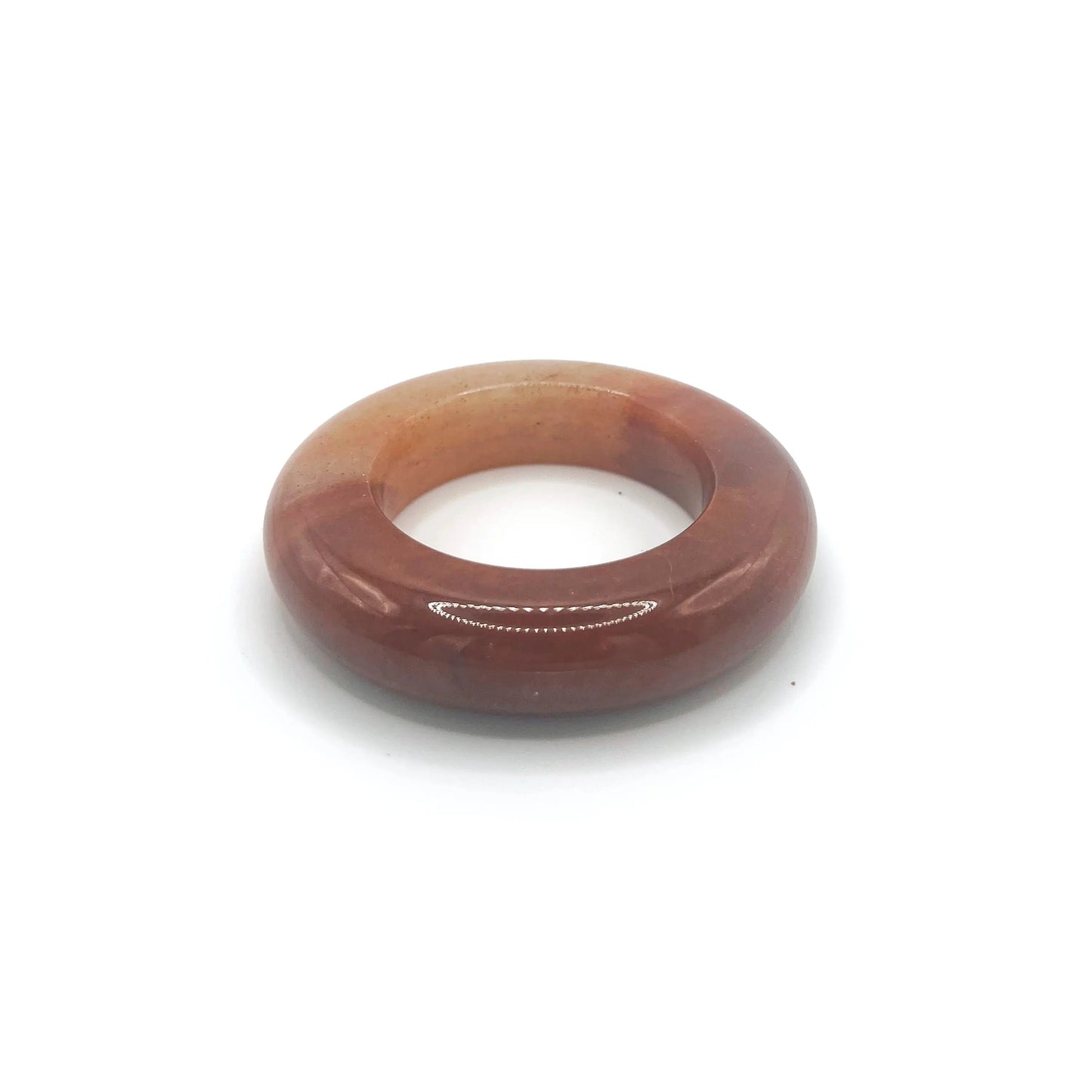 Chunky bracelet for women made from Mongolian jade quartzite, featuring deep wine red and charcoal tones in a thick, hand-carved bangle design.