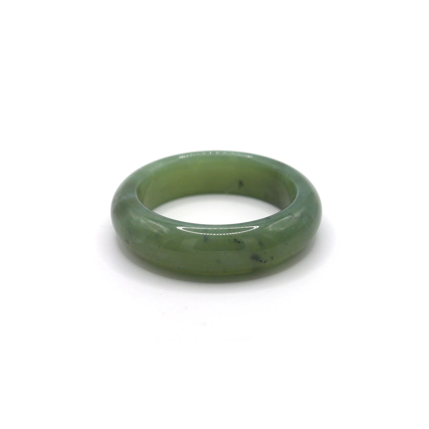Blue-green jade bracelet styled with soft powder blue and beige linen Miruzi
