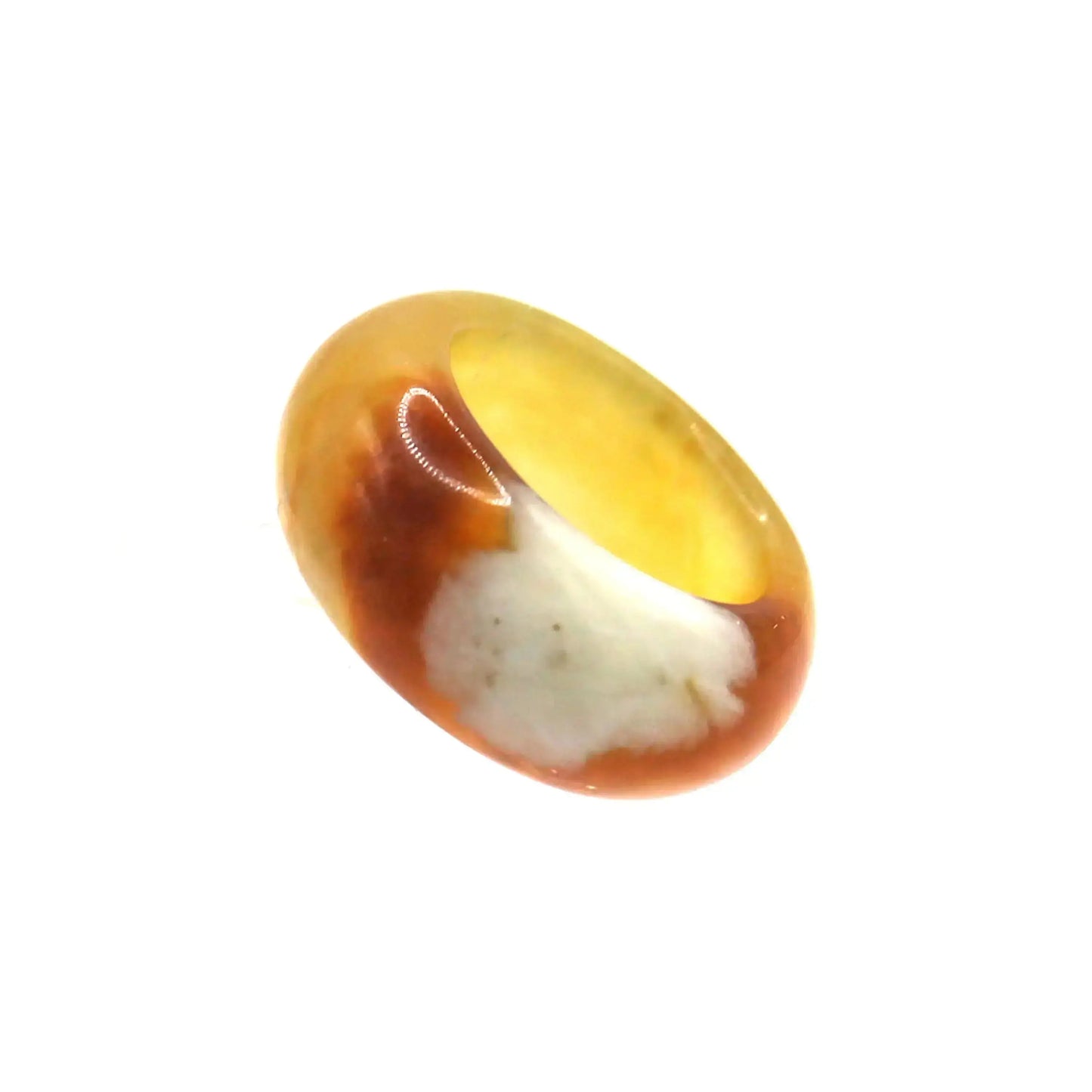 Red Vein Minimalist Jade Ring – Natural Jade Band with Icy Crimson Inclusions Miruzi