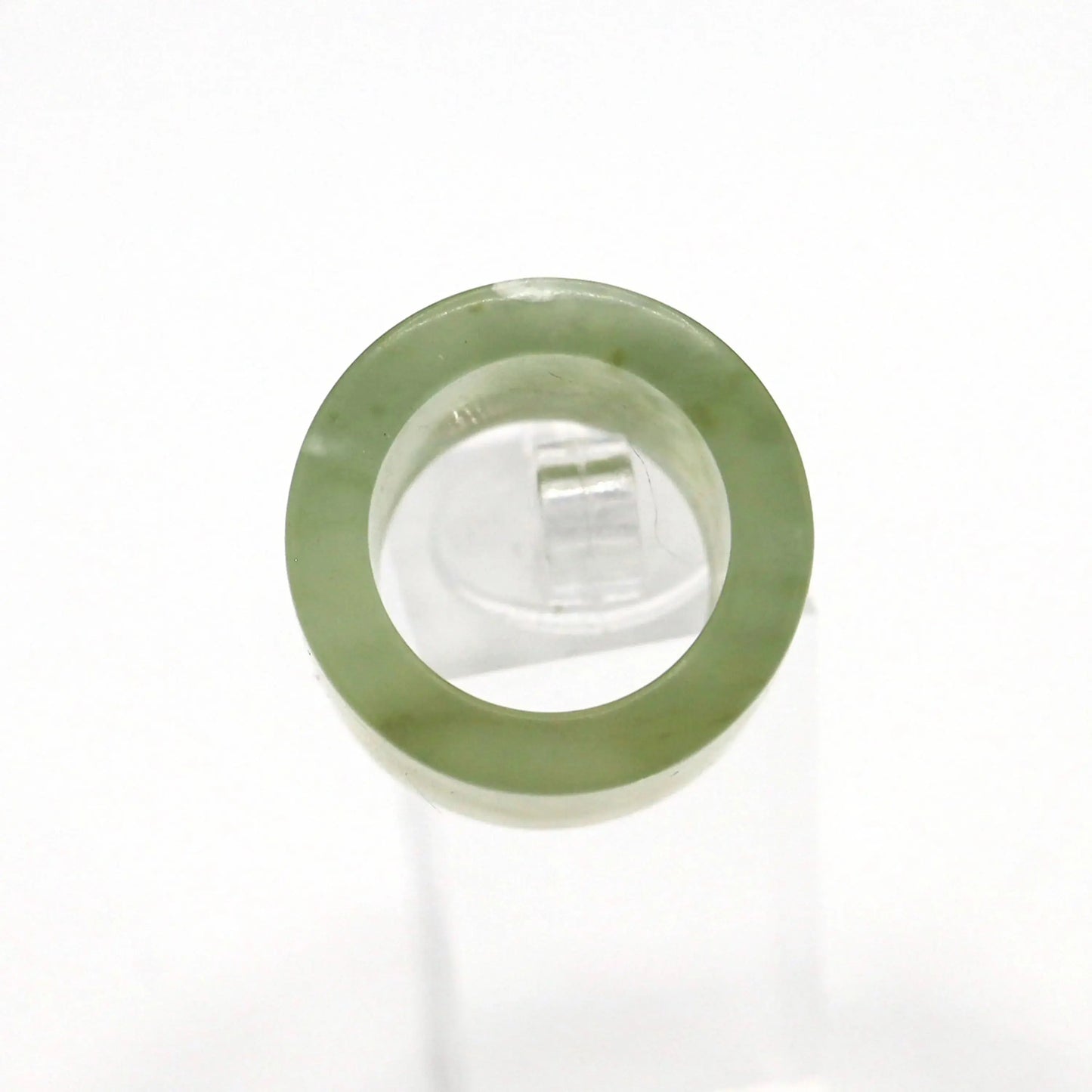 Minimalist Yellow Jade Ring – Polished Serpentine Band in Translucent Sunlight Tone Miruzi