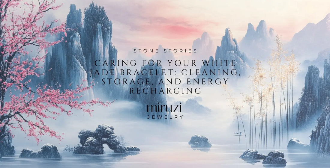 Caring for Your White Jade Bracelet: Cleaning, Storage, and Energy Recharging - Miruzi