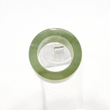 Minimalist Yellow Jade Ring – Polished Serpentine Band in Translucent Sunlight Tone Miruzi